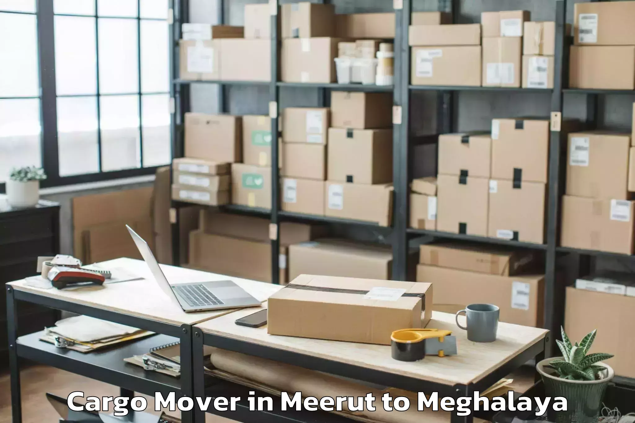 Easy Meerut to Jowai Cargo Mover Booking